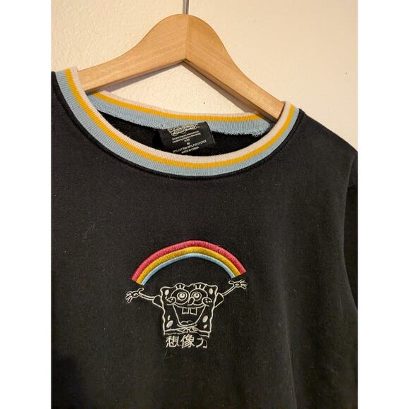 box lunch rainbow spongebob sweater size M cotton blend - Picture 4 of 5